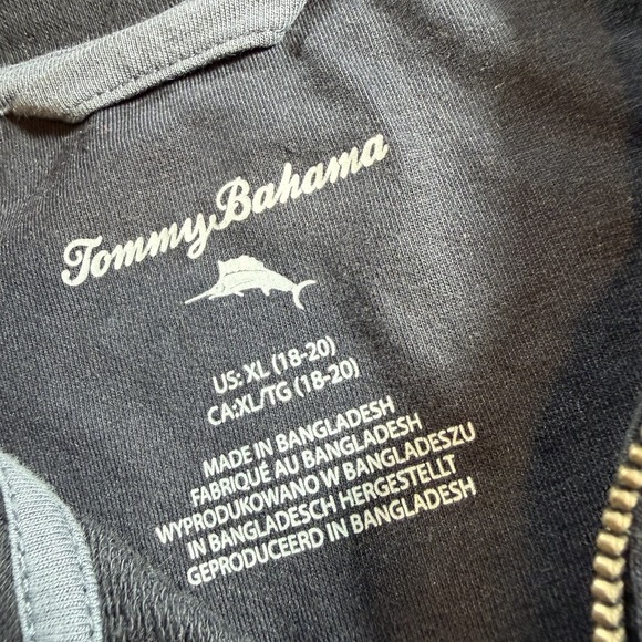 Tommy Bahama Blue Relax Antiqua Cove 1/4 Zip Pullover Sweater. Men's XL - Picture 3 of 6